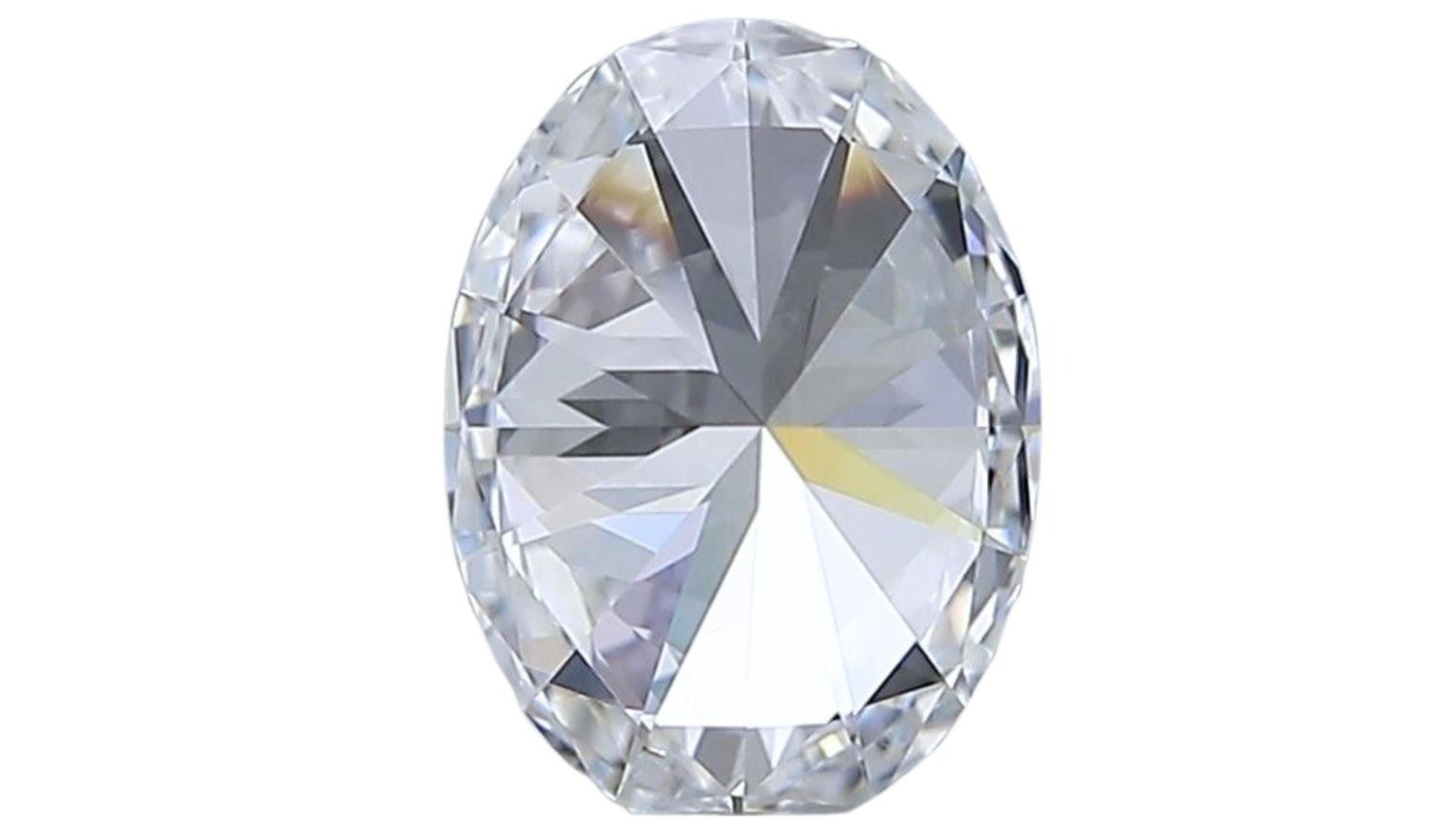 1 pc. Glittering 0.80 Oval Cut Natural Diamond For Sale 1