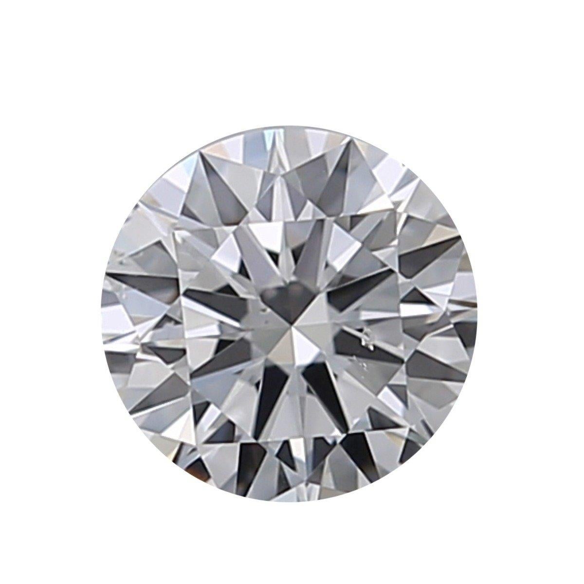 1 carat de diamant naturel, 0,21 carat, rond, D  sans couleur , SI1, certificat GIA Neuf - En vente à רמת גן, IL