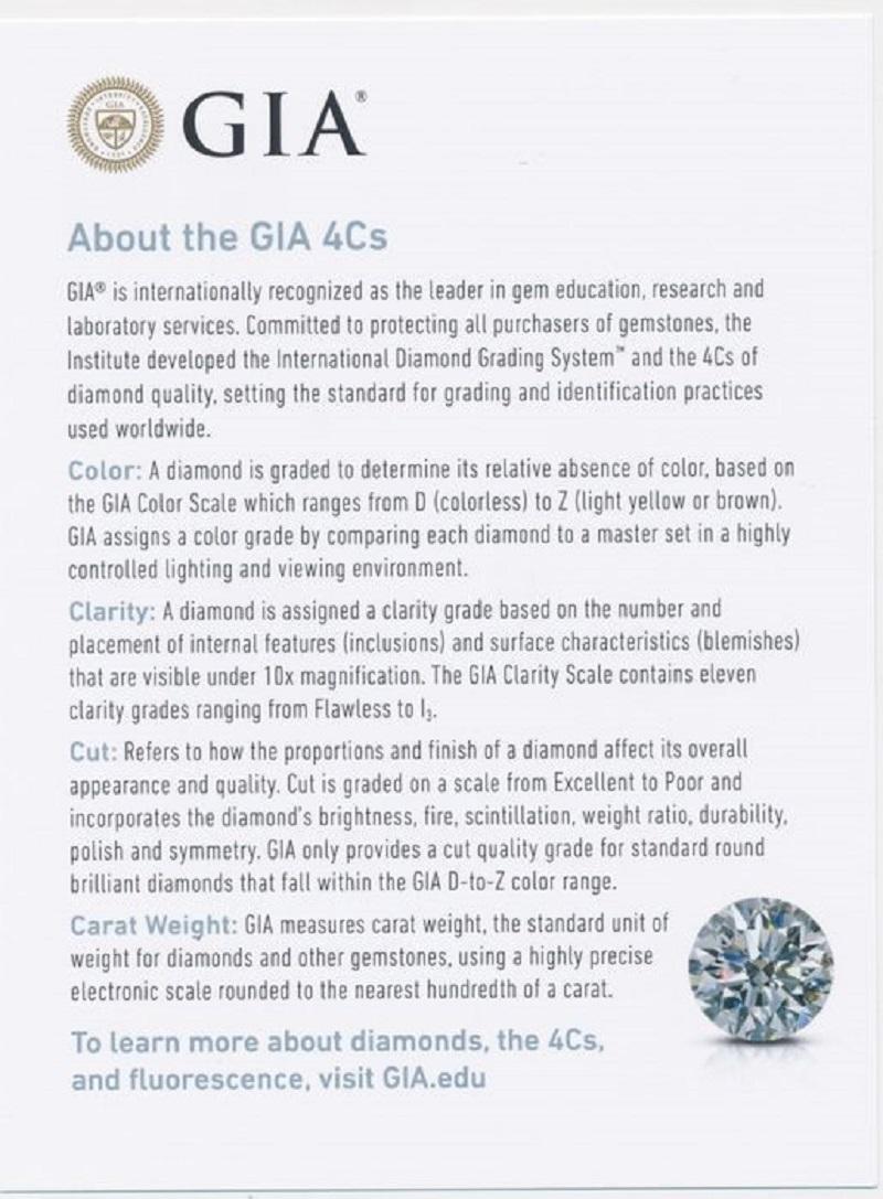 1 carat de diamant naturel, 0,21 carat, rond, D  sans couleur , SI1, certificat GIA en vente 2