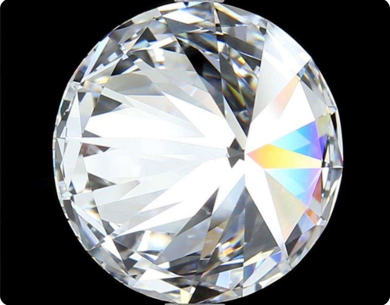 1 carat de diamant naturel, 0,29 carat, rond, H, VVS2, certificat GIA Unisexe en vente