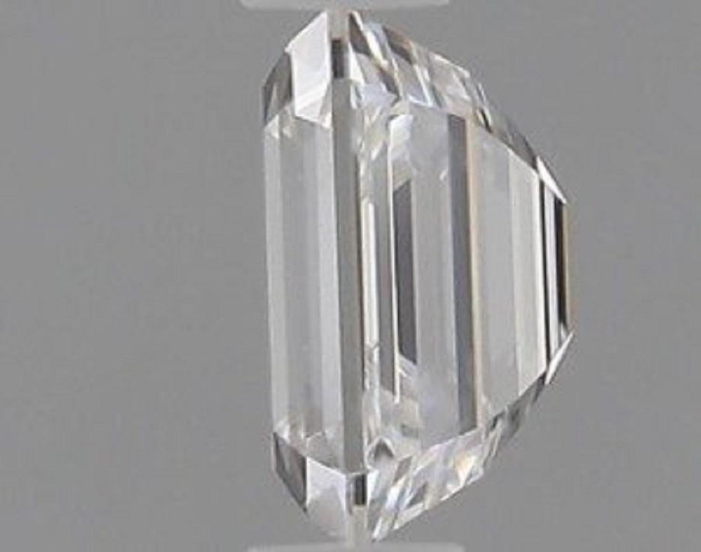 1 Stck natrlicher Diamant, 0,40 Karat, Smaragd, D ''Farblos'', VVS, GIA-Zertifikat im Zustand „Neu“ im Angebot in רמת גן, IL
