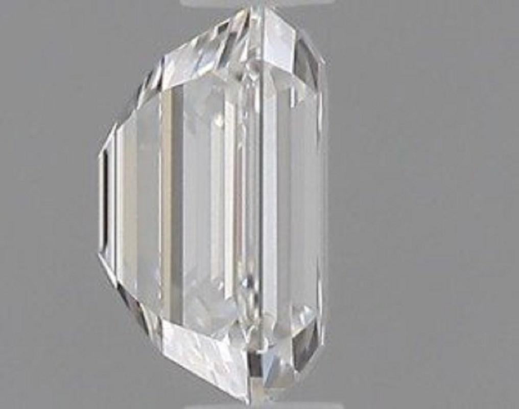 Women's or Men's 1 Pc Natural Diamond, 0.40 Ct, Emerald, D 'Colourless', VVS, GIA Certificate For Sale