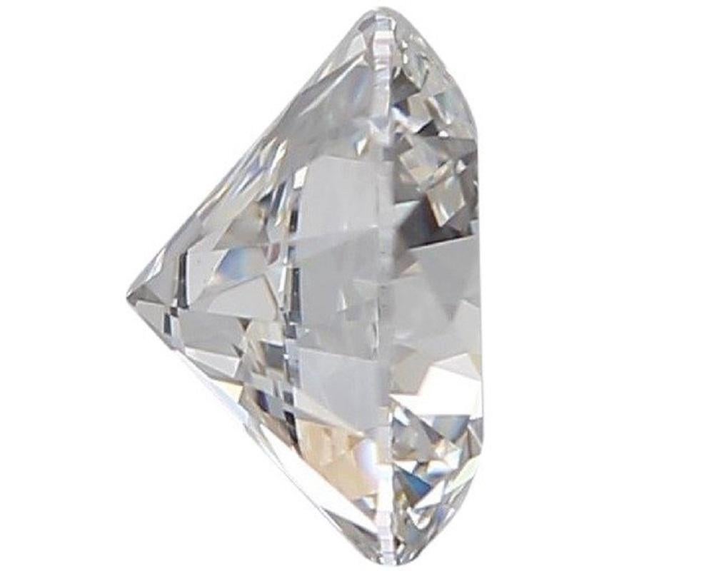 1 pc Natural Diamond - 0.40 ct - Round - E - SI1- IGI Certificate In New Condition For Sale In רמת גן, IL