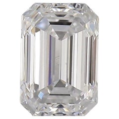 1 pc Natural Diamond - 0.41 ct - Emerald - E - VS2- GIA Certificate