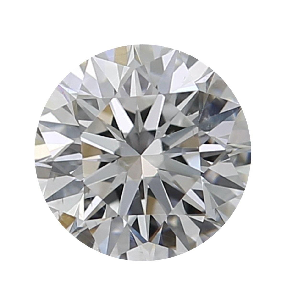 1 pc Natural Diamond - 0.41 ct - Round - I - SI2- GIA Certificate In New Condition For Sale In רמת גן, IL
