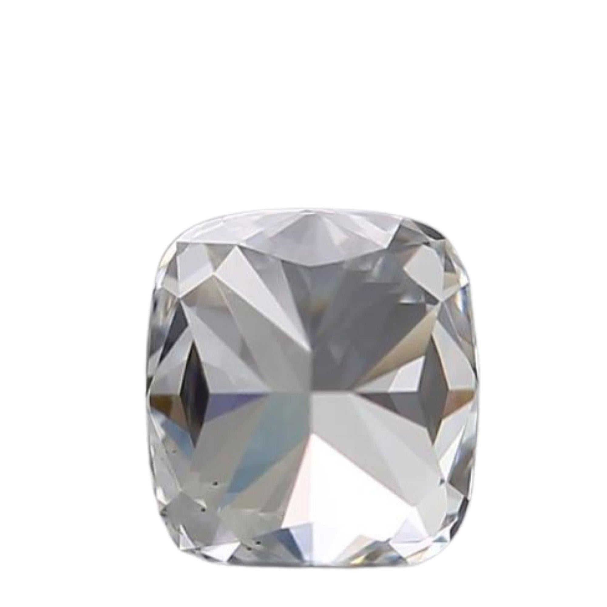 1 Pc Natural Diamond, 0.42 Ct, Cushion, E, VS1, GIA Certificate In New Condition For Sale In רמת גן, IL