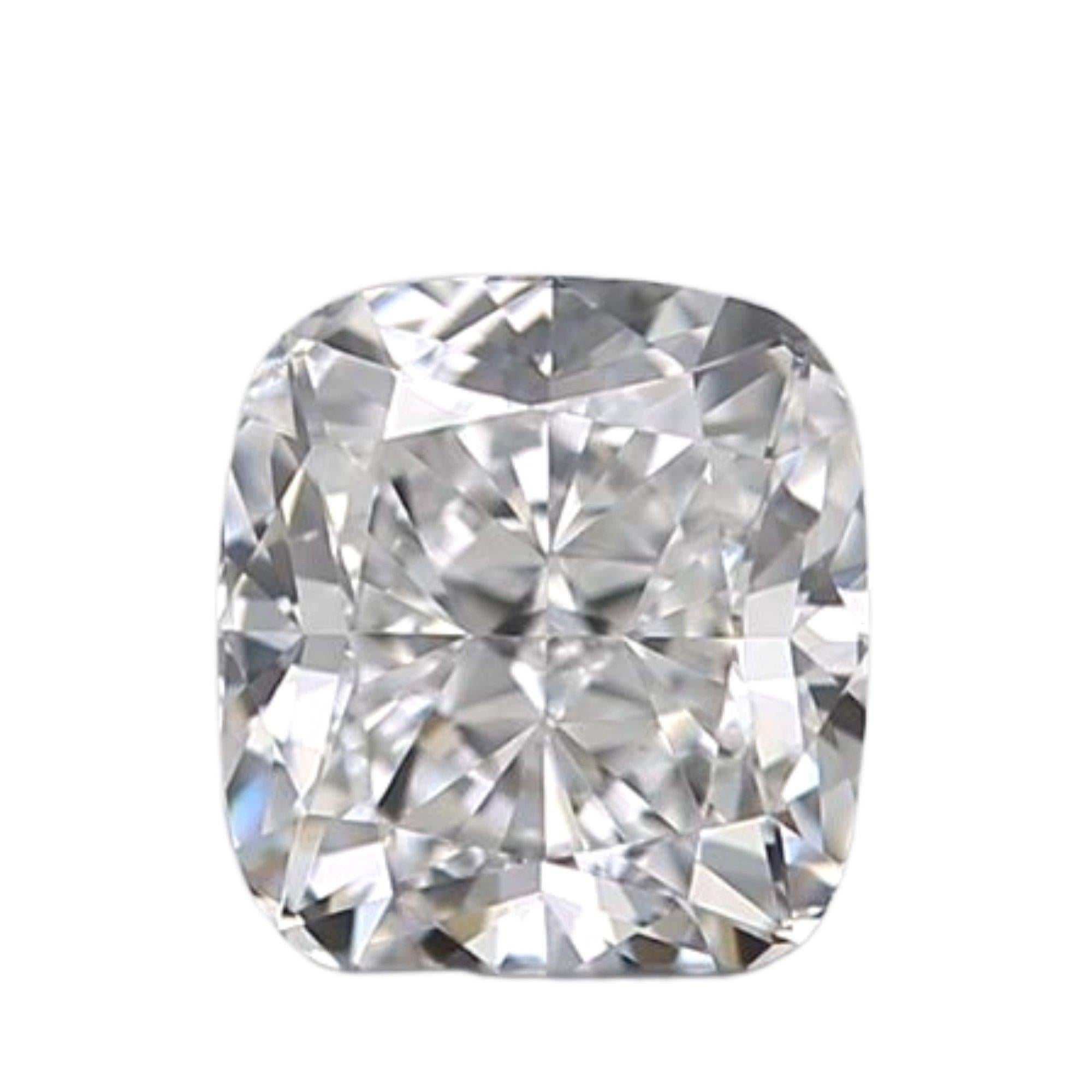 1 Pc Natural Diamond, 0.42 Ct, Cushion, E, VS1, GIA Certificate For Sale 1