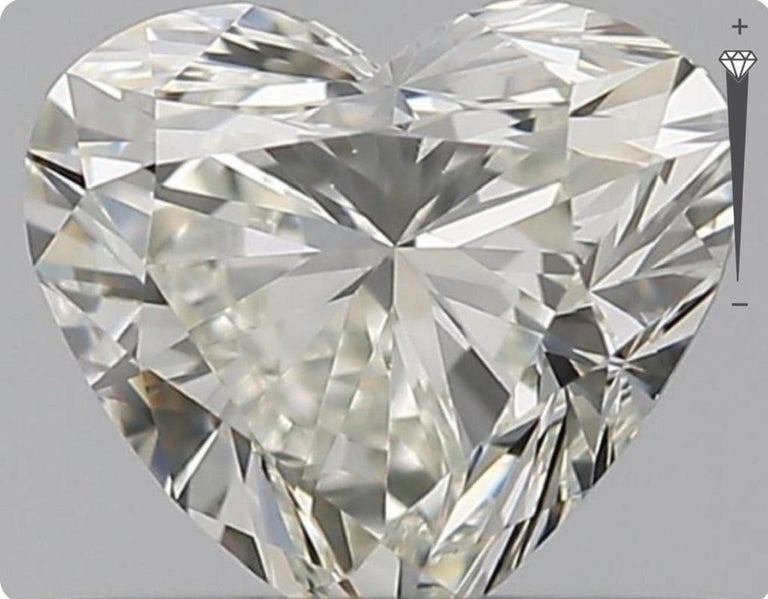 Diamant Taille Cœur 0.26 Carat - Certificat ALGT - Occasion (bijou Porté)