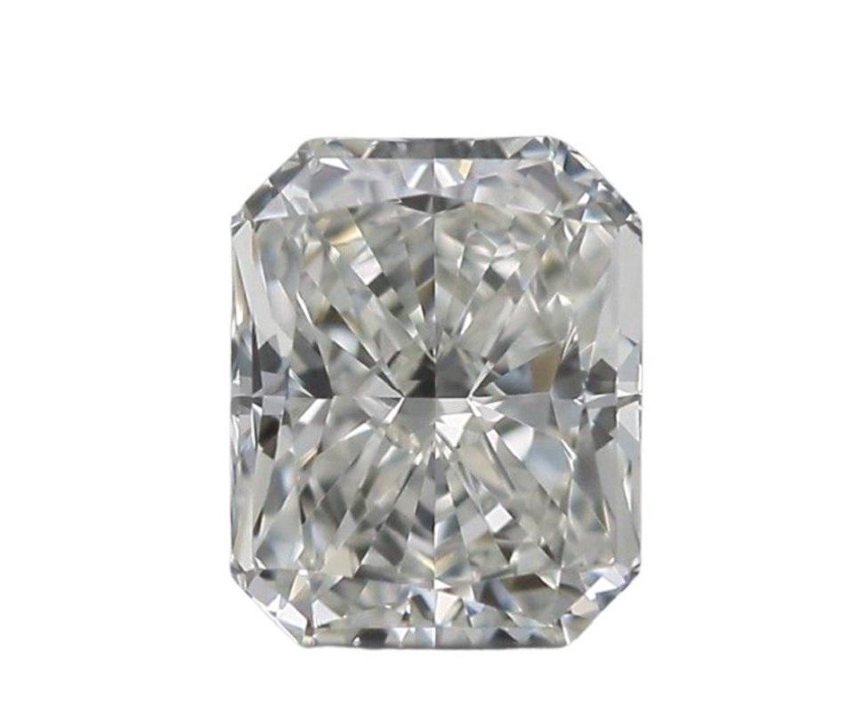 1 pc Natural Diamond - 0.50 ct - Radiant - I - VS1- GIA Certificate For Sale 2
