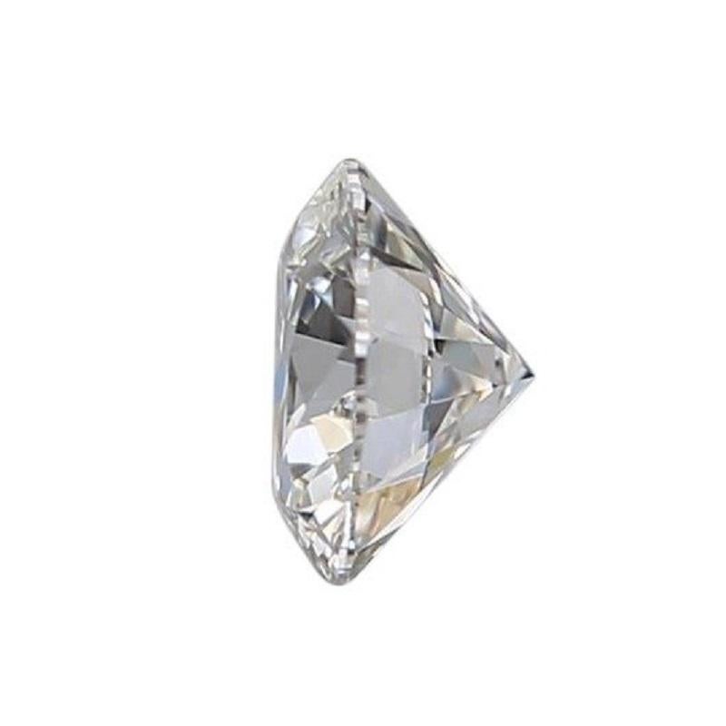 Taille ronde 1 carat de diamant naturel, 0,51 carat, rond, brillant, E, VS2, certificat GIA en vente