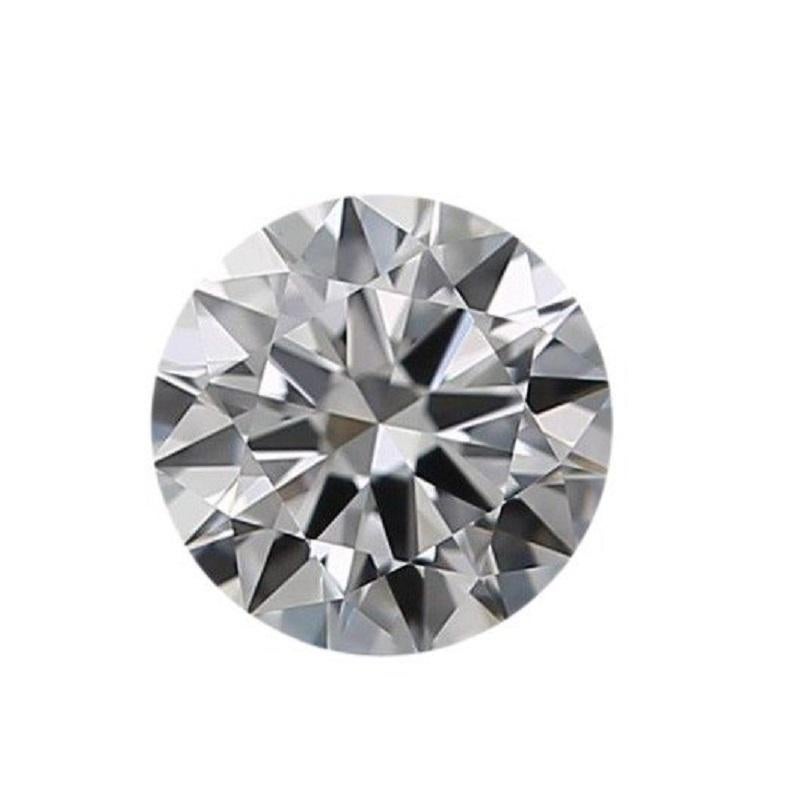 1 carat de diamant naturel, 0,51 carat, rond, brillant, E, VS2, certificat GIA en vente 2