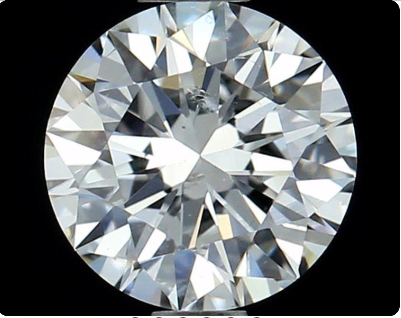 1 carat de diamant naturel, 0,52 carat, rond, E, VS2, certificat GIA en vente 2