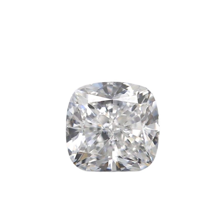 1 Pc Natural Diamond - 0.54 Ct - Cushion - D 'Colorless' - If 'Flawless', IGGI 1