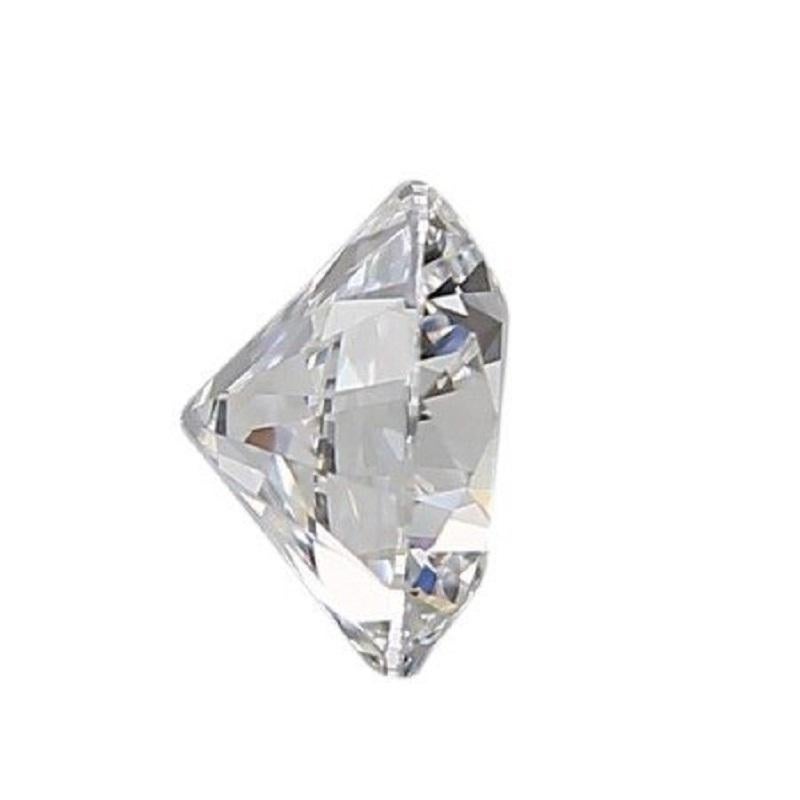 Taille ronde 1 carat de diamant naturel - 0,59 carat - rond, brillant - I - certificat GIA en vente