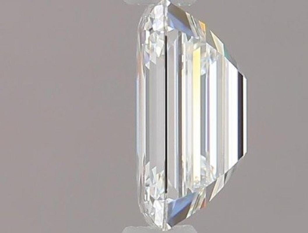 1 pc Natural Diamond - 0.62 ct - Emerald - D (colourless) - VS2- GIA Certificate In New Condition For Sale In רמת גן, IL