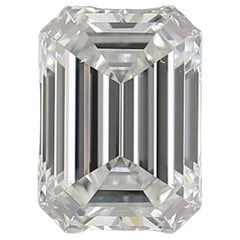 1 carat diamant naturel - 0,62 carat - meraude - D (non color) - Certificat GIA