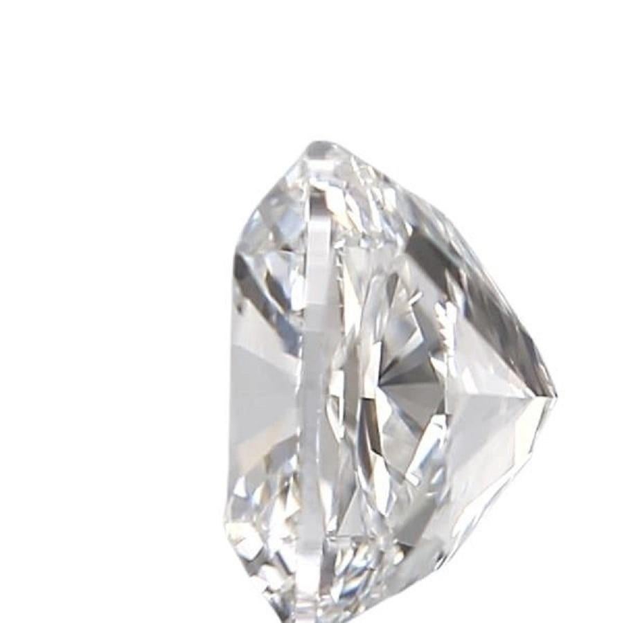 One sparkling and shiny square cushion modified cut natural diamond in a 0.7 carat D IF with excellent polish and very good symmetry. This diamond has the highest possible color and clarity grading. This diamond comes with IGI certificate, laser