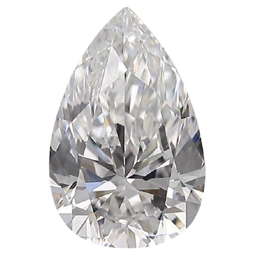 1 Pc Natural Diamond, 0.70 Ct, Pear, D 'Colourless', SI1, IGI Certificate For Sale