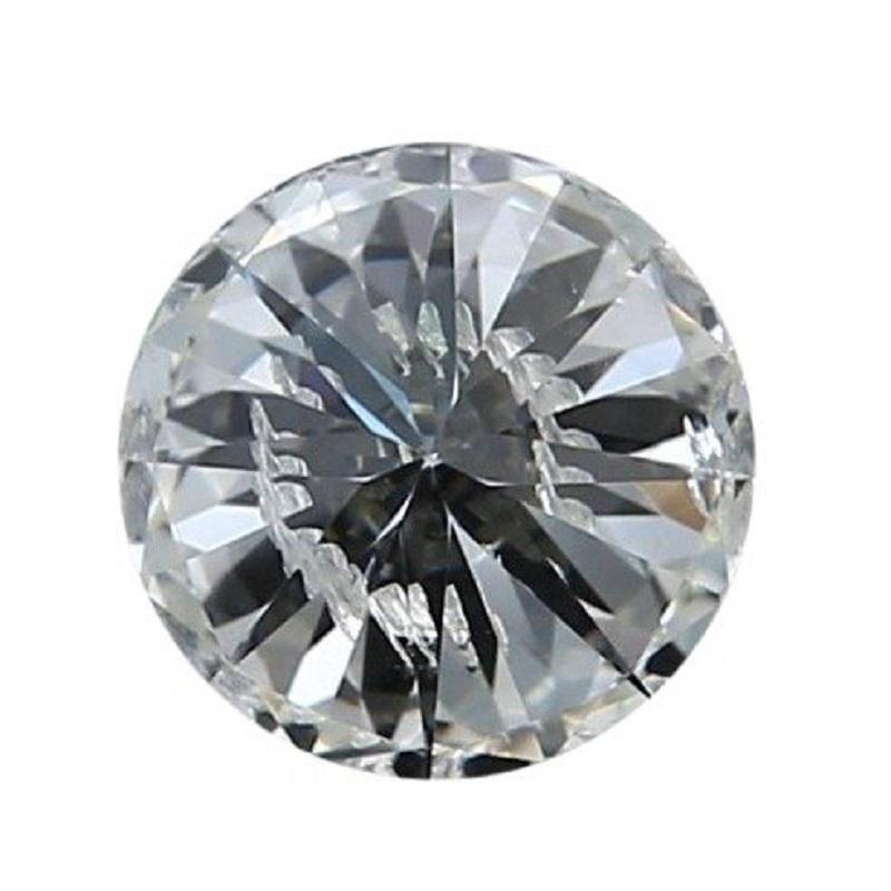 Round Cut 1 pc Natural Diamond - 0.70 ct - Round - I - SI2- IGI Certificate For Sale
