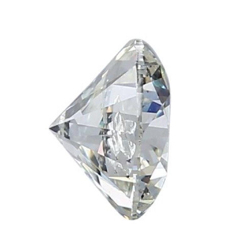 Women's or Men's 1 pc Natural Diamond - 0.70 ct - Round - I - SI2- IGI Certificate For Sale