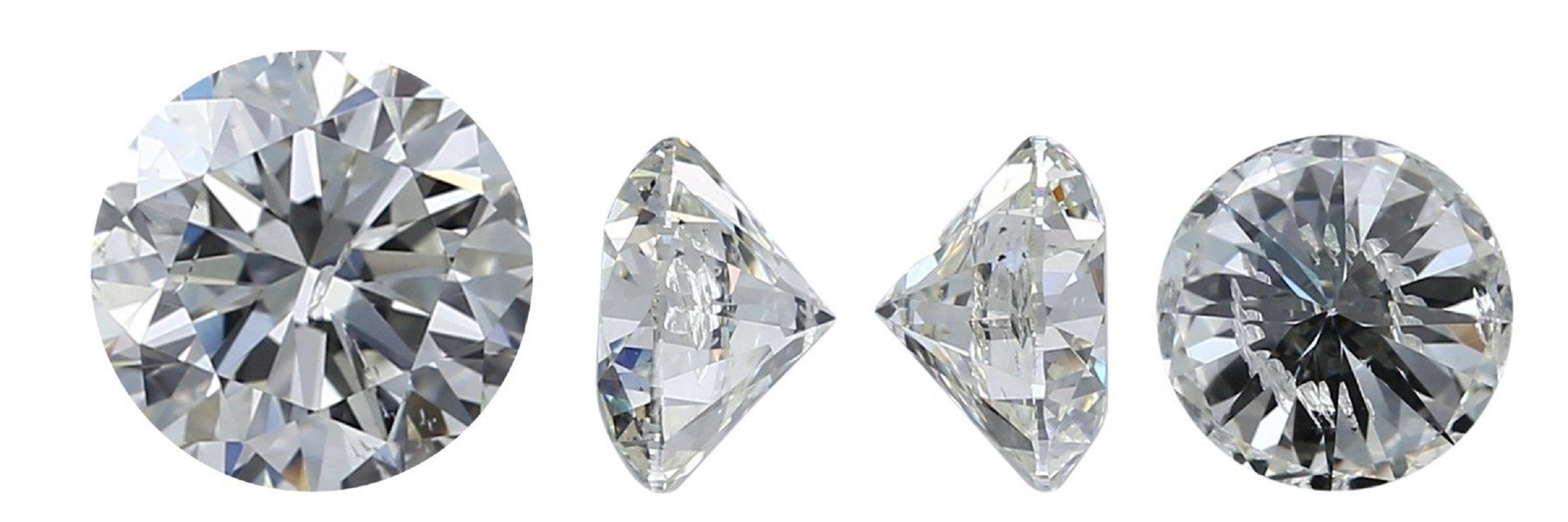 1 carat diamant naturel - 0,70 carat - rond - I - Certificat IGI en vente 1