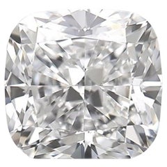 1 Pc Natural Diamond 0.70 Ct Square Cushion Modified D IF IGI Certificate