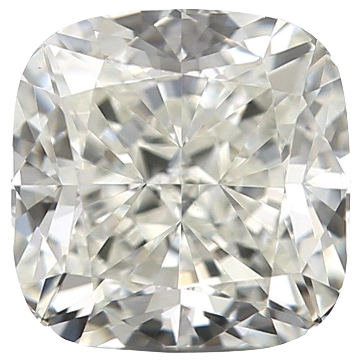 1 pc Natural Diamond - 0.71 ct - Cushion - J - VS1- GIA Certificate For Sale