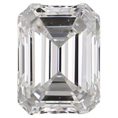 1 carat de diamants naturels, 0,71 carat, émeraude, D « sans couleur », VS1, certificat IGI