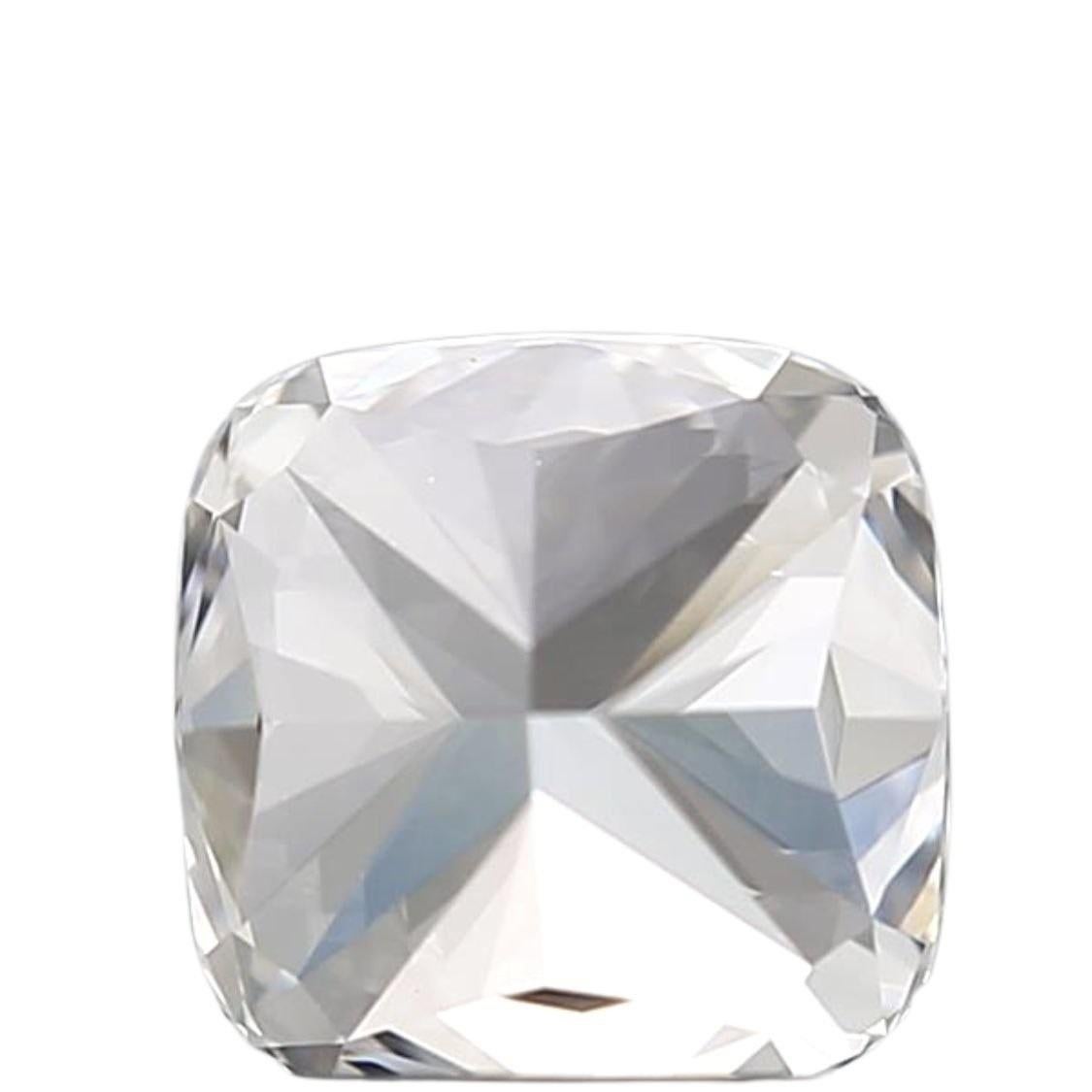 1 pièce diamant naturel de 0,75 carat coussin carré modifié D IF IGI Certificat en vente 2