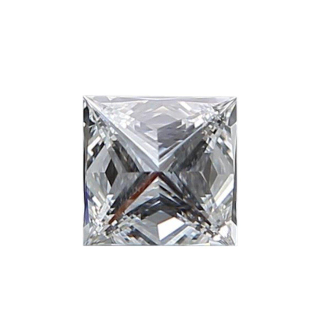 1 Stck natrlicher Diamant - 0,81 ct - Prinzessin - E - VS1- GIA-Zertifikat (Carréschliff) im Angebot