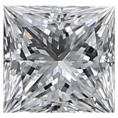 1 pc Natural Diamond - 0.81 ct - Princess - E - VS1- GIA Certificate