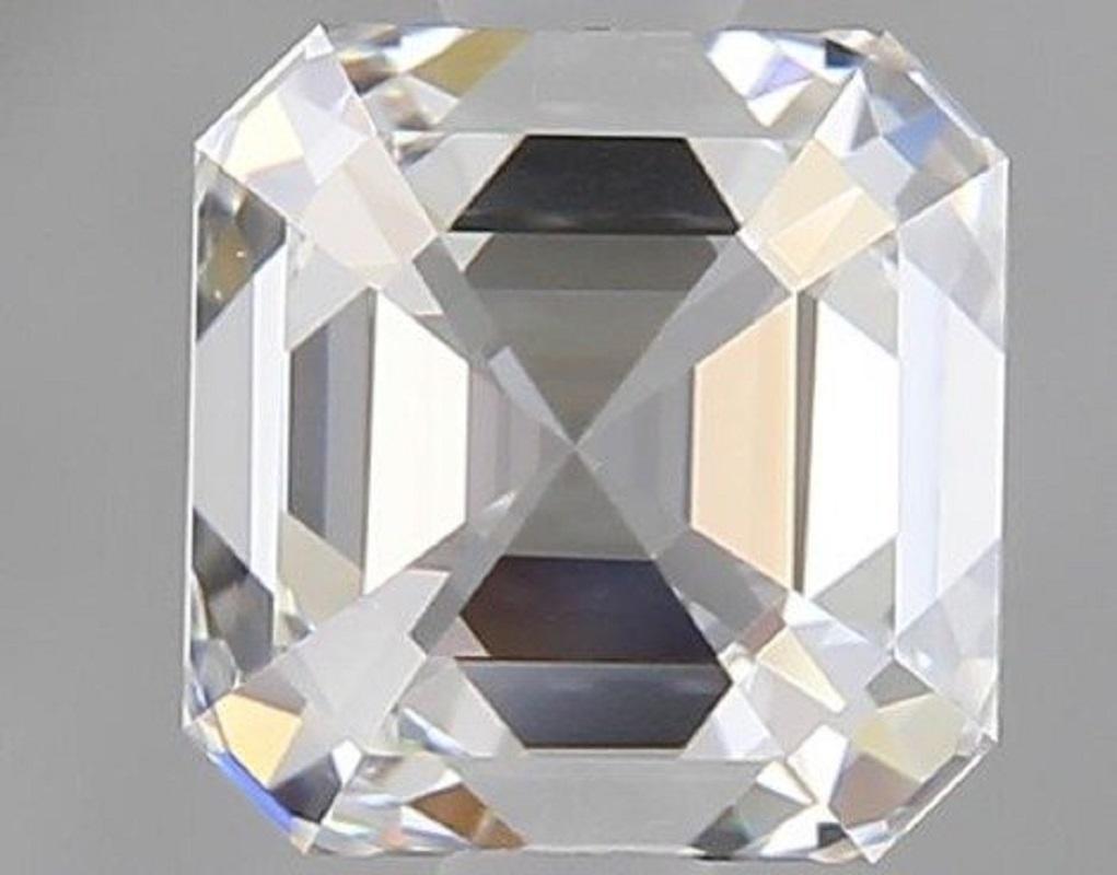 Women's or Men's 1 pc Natural Diamond - 0.90 ct - Asscher - D (colourless) - IF (flawless)- IGI