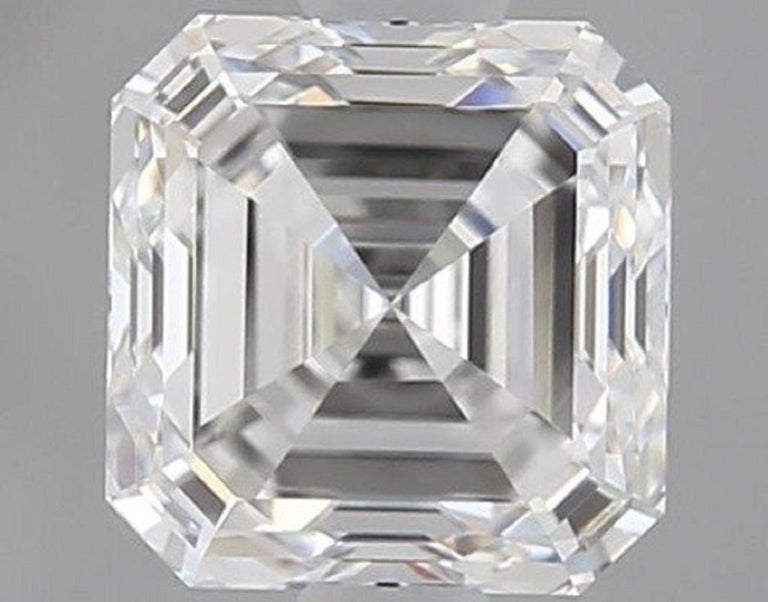 1 pc Natural Diamond - 0.90 ct - Asscher - D (colourless) - IF (flawless)- IGI For Sale 1