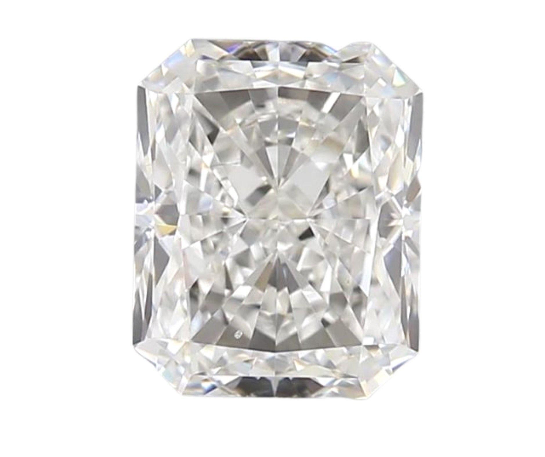 1 Pc Natural Diamond, 0.92 Ct, Radiant, F, VS2, IGI Certificate For Sale 1