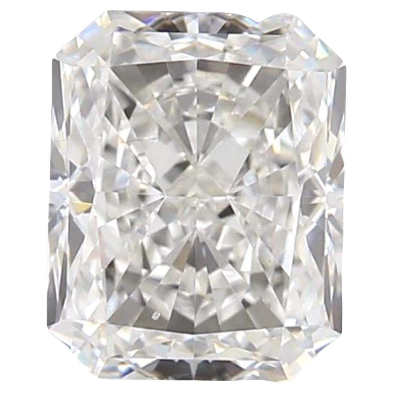 1 Pc Natural Diamond, 0.92 Ct, Radiant, F, VS2, IGI Certificate For Sale