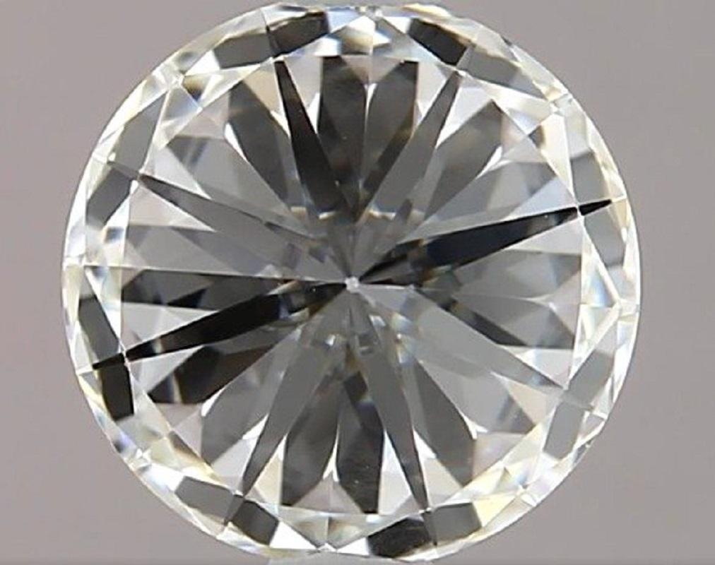 1 carat de diamant naturel, 1,00 carat, rond, F, VS1, certificat GIA Neuf - En vente à רמת גן, IL