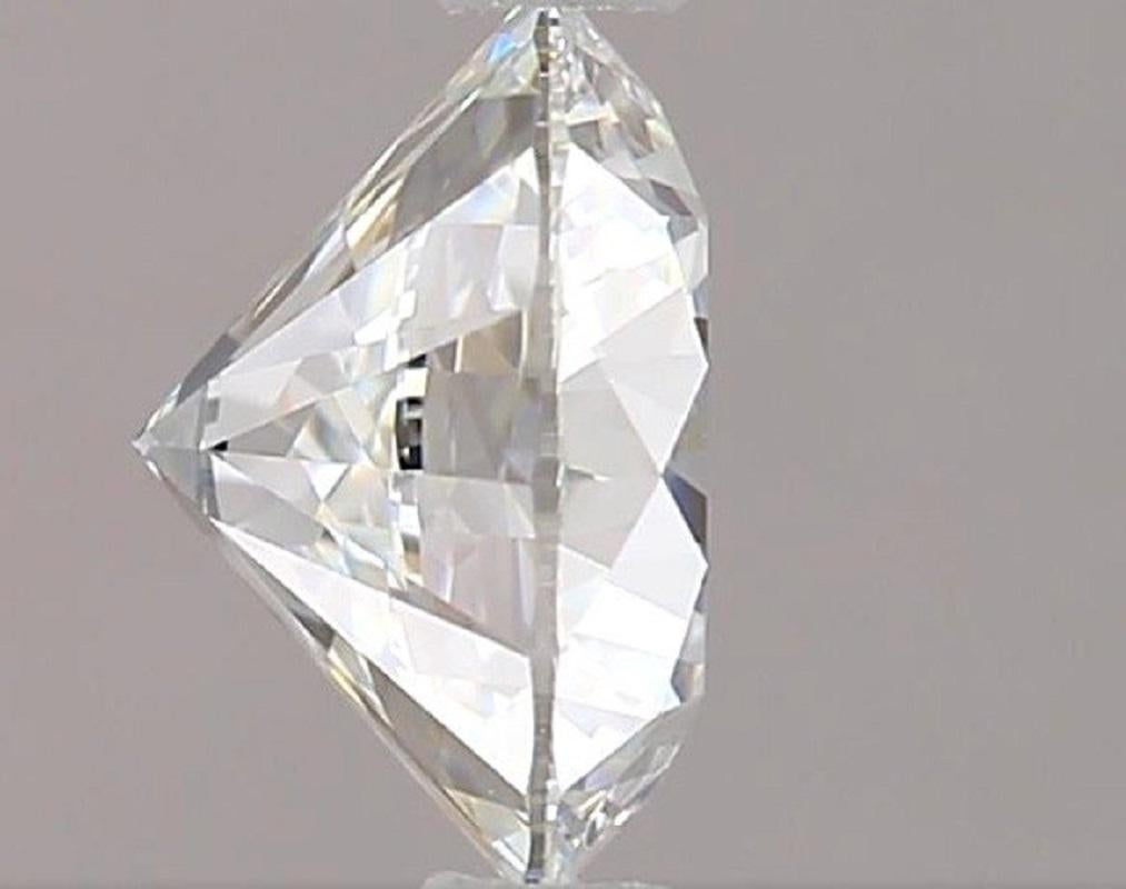 1 carat de diamant naturel, 1,00 carat, rond, F, VS1, certificat GIA Unisexe en vente