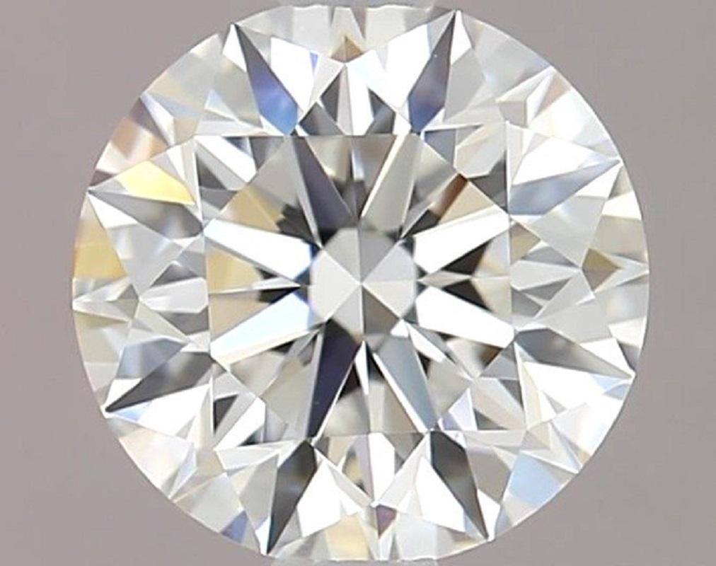 Diamant rond de taille idéale et naturelle de 1,00 carat, F VS1, classé par le laboratoire GIA, dont la taille est excellente et qui brille de mille feux. Ce diamant est accompagné d'un certificat GIA et d'un numéro d'inscription au laser.

GIA