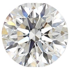 1 carat de diamant naturel, 1,00 carat, rond, F, VS1, certificat GIA