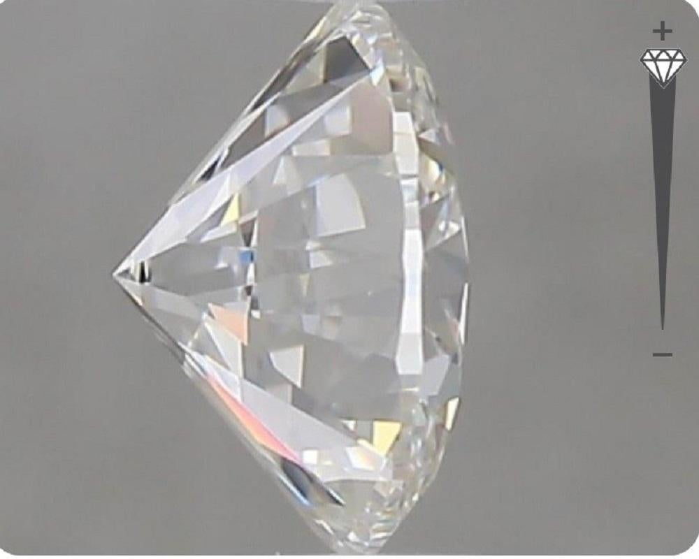 Taille ronde 1 carat de diamant naturel, 1,00 carat, rond, G, VS1, certificat GIA en vente