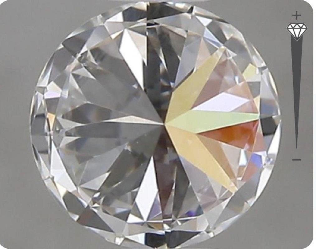1 carat de diamant naturel, 1,00 carat, rond, G, VS1, certificat GIA Neuf - En vente à רמת גן, IL