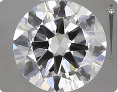 1 carat de diamant naturel, 1,00 carat, rond, G, VS1, certificat GIA