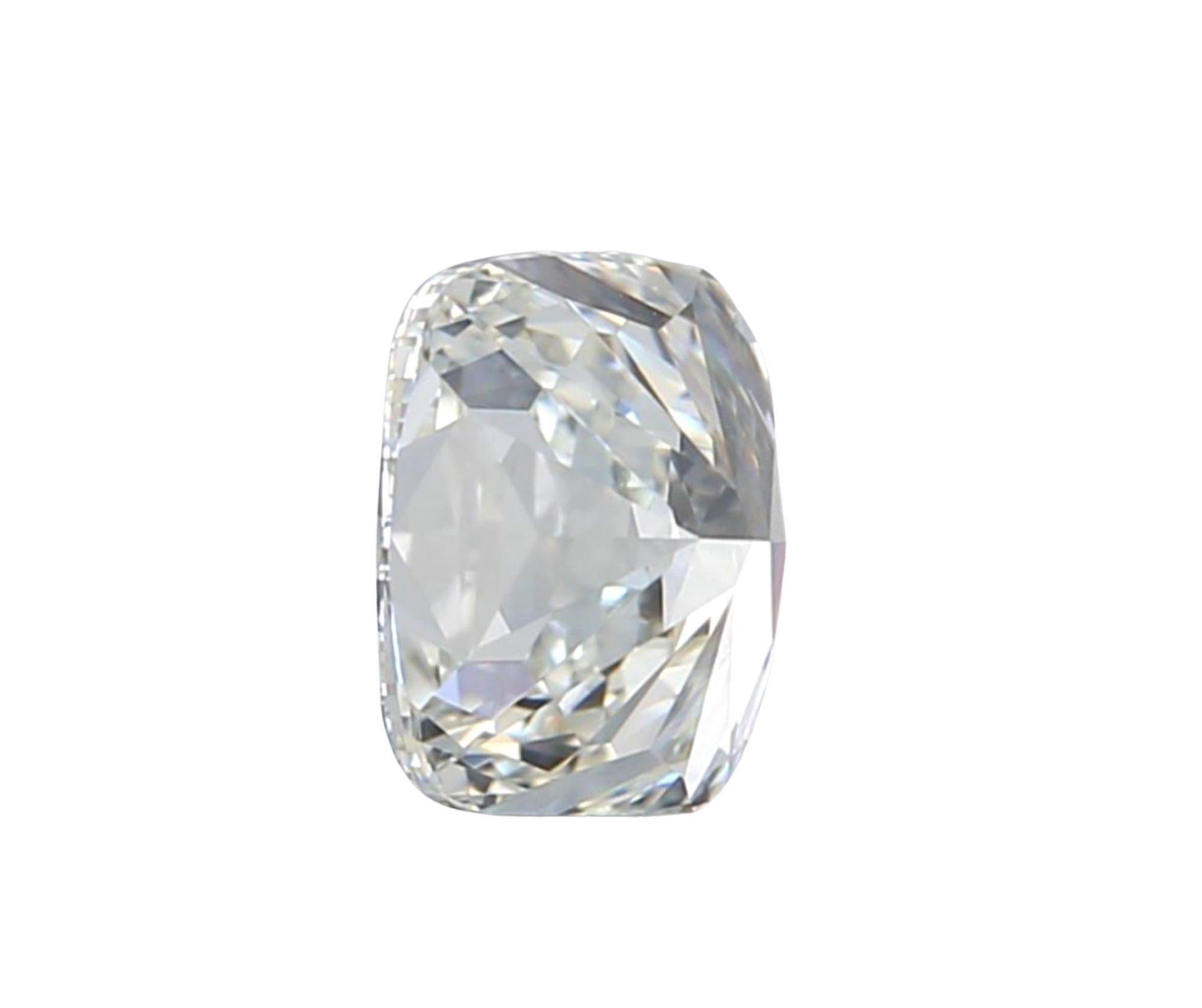 Women's or Men's 1 Pc Natural Diamond, 1.01 Ct, Cushion, H, IF 'Flawless', IGI Certificate