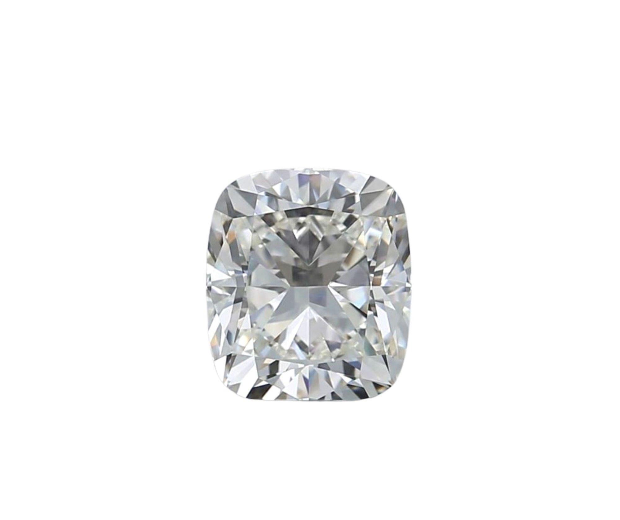 1 Pc Natural Diamond, 1.01 Ct, Cushion, H, IF 'Flawless', IGI Certificate 2
