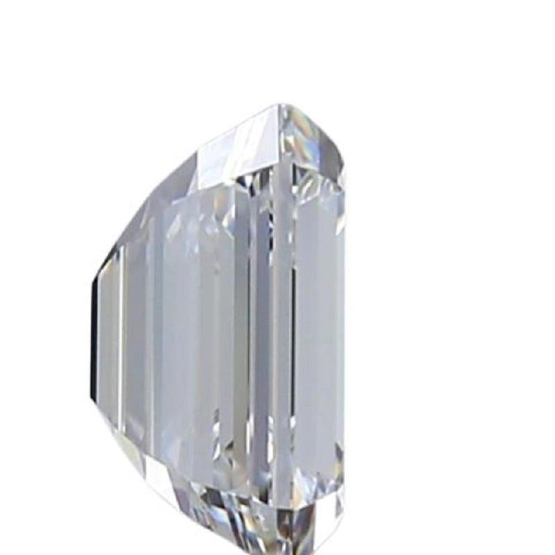 Women's or Men's 1 Pc Natural Diamond, 1.01 Ct, Emerald Cut, F, VS2, IGI Certificate For Sale