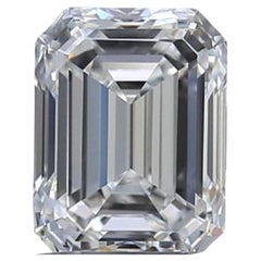 1 carat de diamant naturel, 1,01 carat, taille meraude, F, VS2, certificat IGI