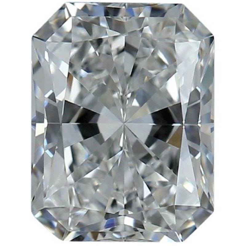 Women's or Men's 1 pc Natural Diamond - 1.01 ct - Radiant - D 'colorless' - IF 'flawless'- IGI