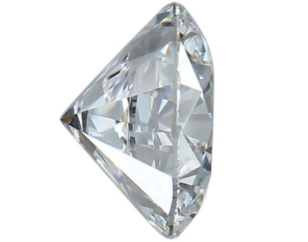 1 carat de diamant naturel, 1,06 carat, rond, E, Vvs1, certificat Gia Unisexe en vente