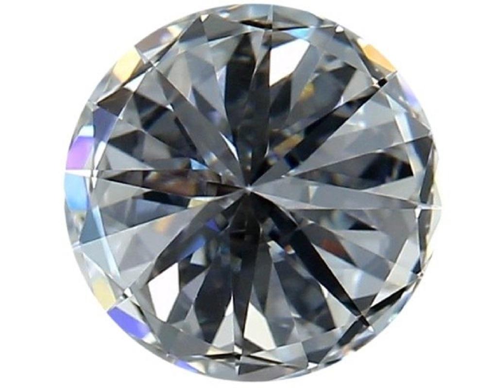 1 carat de diamant naturel, 1,06 carat, rond, E, Vvs1, certificat Gia en vente 1