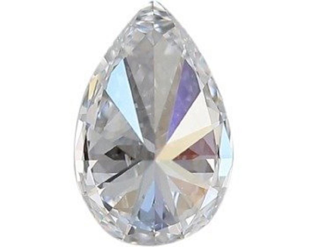 1 pc Natural Diamond - 1.53 ct - Pear - D (colourless) - VS1- IGI Certificate In New Condition For Sale In רמת גן, IL